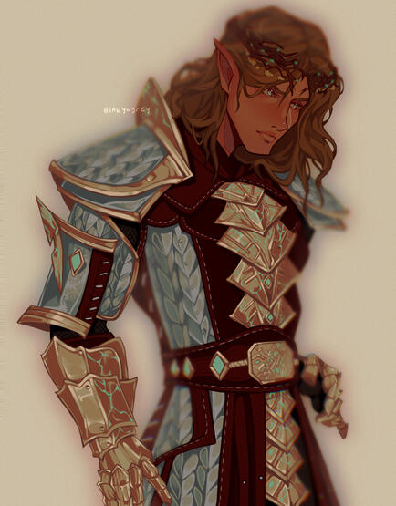 waist-up + armor detailing